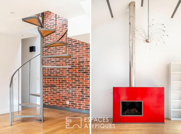 Loft avec terrasse dans une ancienne distillerie