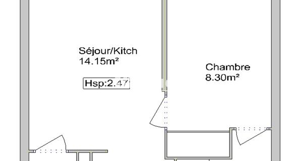 Location Appartement 2 pièces 29.53 m² - Toulouse 31100