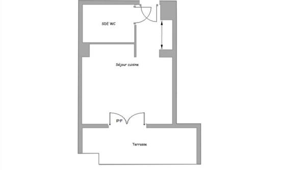 Montpellier (34) STUDIO 28 m2 avec terrasse de 10 m2