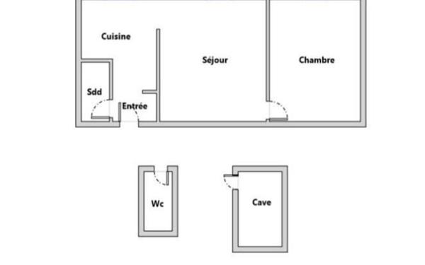 Appartement à vendre    2 pièces • 36,10 m2 Argenteuil