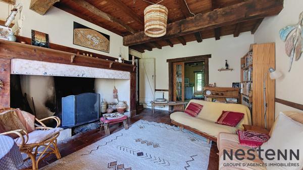 A vendre Ancien corps de ferme rénové composé de deux maisons T6 avec vue imprenable sur les Pyrénées secteur Carbonne !