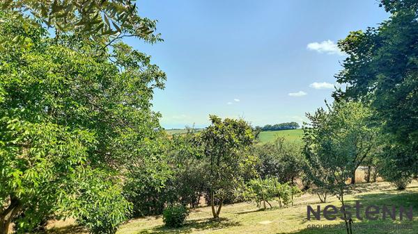 A vendre Ancien corps de ferme rénové composé de deux maisons T6 avec vue imprenable sur les Pyrénées secteur Carbonne !