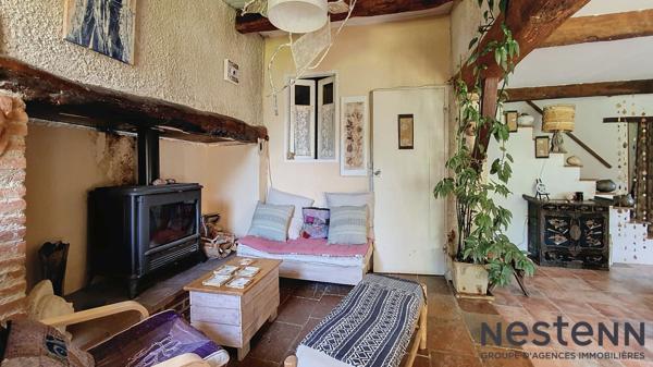 A vendre Ancien corps de ferme rénové composé de deux maisons T6 avec vue imprenable sur les Pyrénées secteur Carbonne !