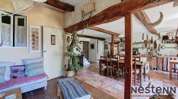 A vendre Ancien corps de ferme rénové composé de deux maisons T6 avec vue imprenable sur les Pyrénées secteur Carbonne !