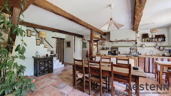 A vendre Ancien corps de ferme rénové composé de deux maisons T6 avec vue imprenable sur les Pyrénées secteur Carbonne !