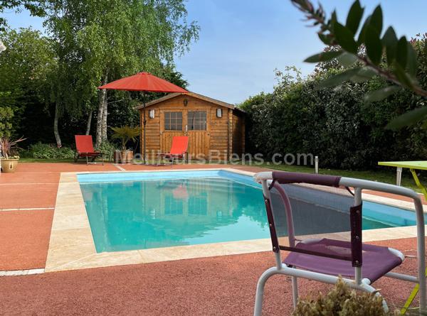 MAISON VILLA - 7 PIECES 4 CHAMBRES -     PISCINE  +  LOCAL COMMERCIAL- PLAIN PIED