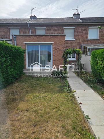 Maison familiale de 86m²,3 ch+bureau,Jardin,garage