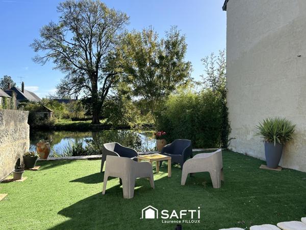 Rare : Maison de village en bord de Loir