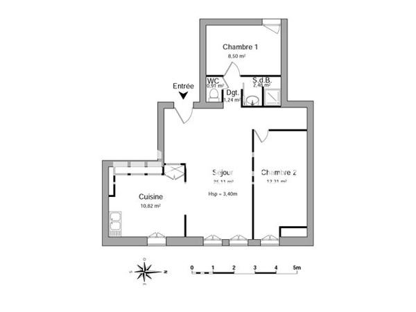 Location Appartement 2 pièces 61.37 m² - 29 RUE NOTRE DAME Bordeaux 33000