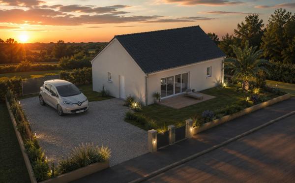 Terrain + Maison à vendre 4 pièces - 70 m²