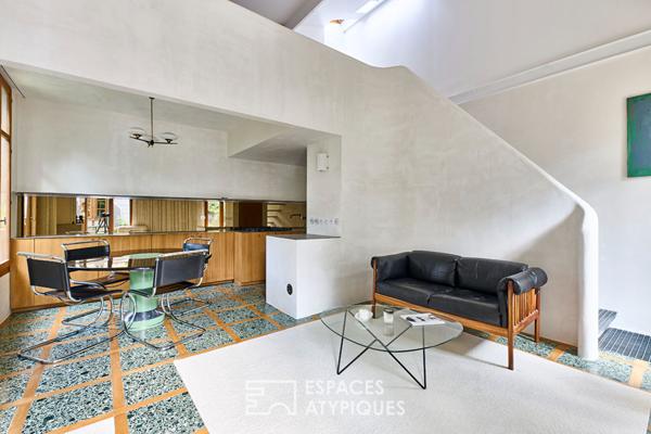 Maison d’architecte avec terrasse au calme d’une impasse