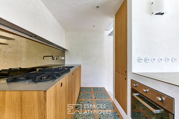 Maison d’architecte avec terrasse au calme d’une impasse