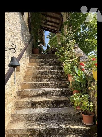 Situation pittoresque : propriété en pierre de charme avec dépendances, piscine et 4 chalets en...