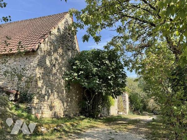 Situation pittoresque : propriété en pierre de charme avec dépendances, piscine et 4 chalets en...
