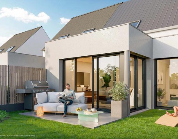 Dpt Finistère (29), à vendre BREST RELECQ KERHUON Maison T4 de 77.58m² Jardin 20m²