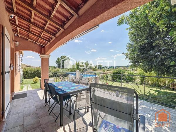 Villa de 90m² sur 857m² de terrain avec piscine