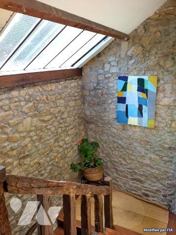 Maison atypique de caractère 2 chambres, terrasse et jardin -Garage