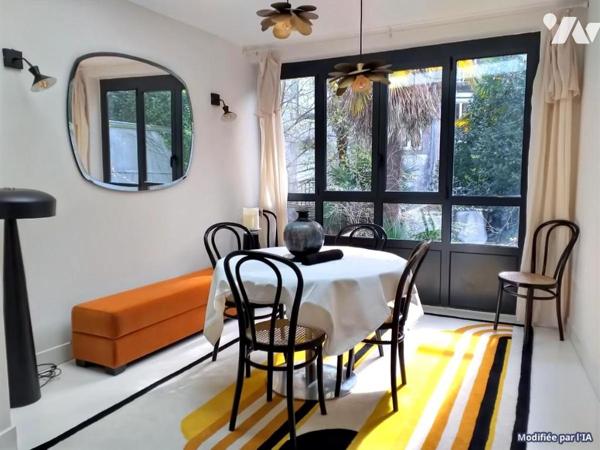 Maison atypique de caractère 2 chambres, terrasse et jardin -Garage
