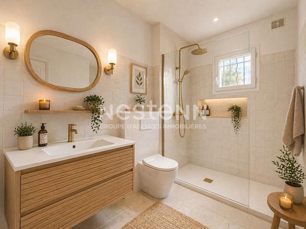 Le Cannet - Maison 93 m² - 710 m² terrain - Garage -Sud-Ouest