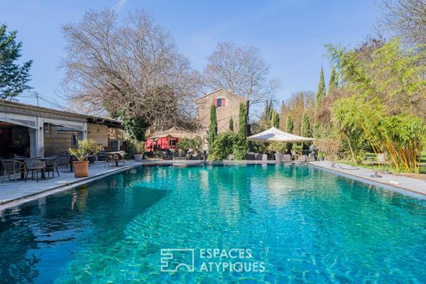 Mas provençal de caractère avec espace de réception et potentiel restaurant à Lambesc