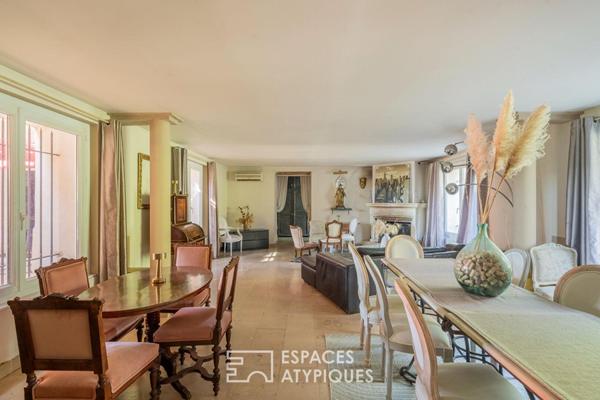 Mas provençal de caractère avec espace de réception et potentiel restaurant à Lambesc