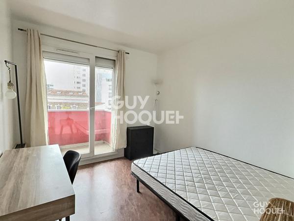 Appartement 3 pièces meublé avec balcon à louer à Aubervilliers