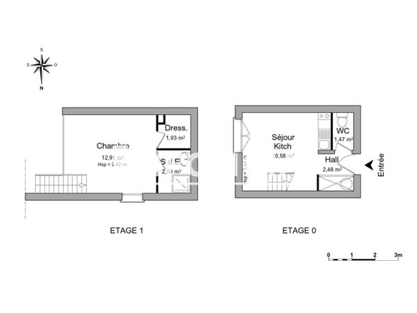 Location Appartement 2 pièces 31.96 m² - 10 RUE DU PIN VERT Pessac 33600