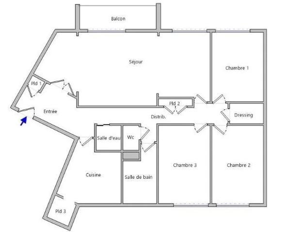 APPARTEMENT T5 A LOUER - VILLEURBANNE Einstein-Salengro 96.78 m 2 1 320 € charges comprises par mois