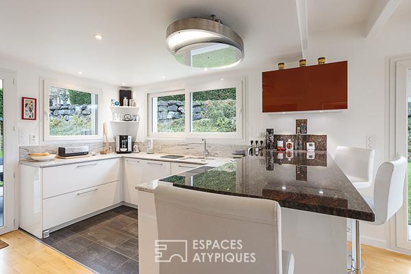 Villa belvédère avec vue sur le lac Léman