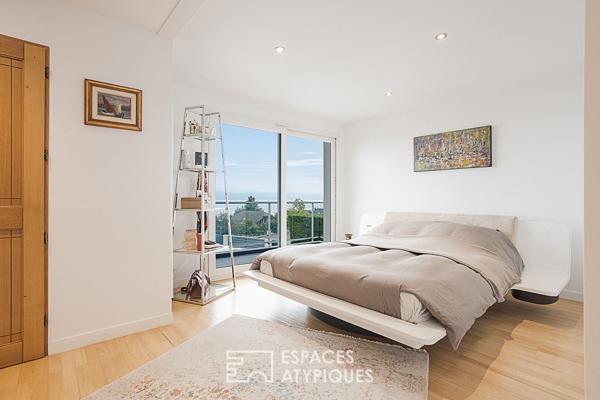 Villa belvédère avec vue sur le lac Léman