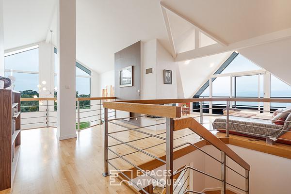 Villa belvédère avec vue sur le lac Léman