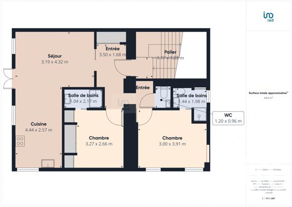 Appartement à vendre 3 pièces 63 m² Évian-les-Bains