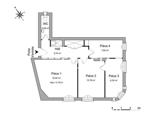 Location Local commercial 3 pièces 59.5 m² - 9 BOULEVARD JEAN BOURRAT Perpignan 66000
