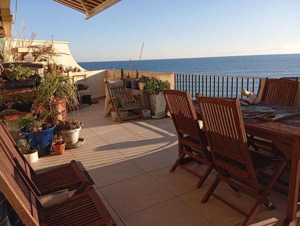 Palavas-les-Flots (34250) Palavas les flots, appartement T2 vue mer , terrasse et parking.