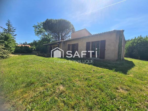 Maison T4 de 110m2 sur terrain de 2045m2 -Donneville 31450