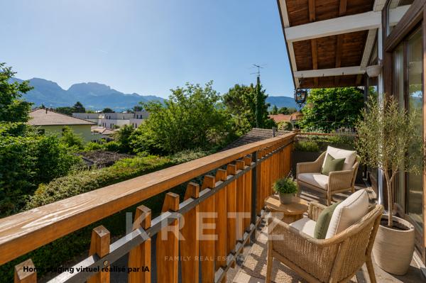 Lac d'Annecy- Sevrier- Maison au calme- vue lac- 2 garages