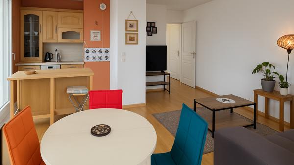 Bel appartement de 72 m² avec grande terrasse et double parking