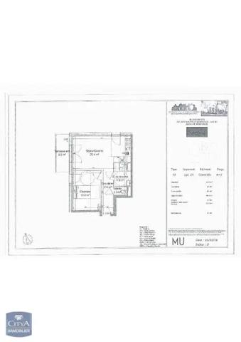 Appartement à louer 2 pièces 43.9m²