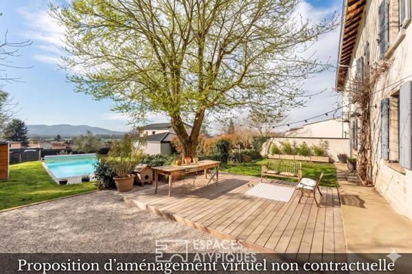 Demeure de caractère avec jardin et piscine