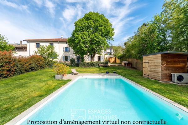 Demeure de caractère avec jardin et piscine