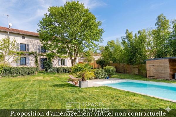Demeure de caractère avec jardin et piscine