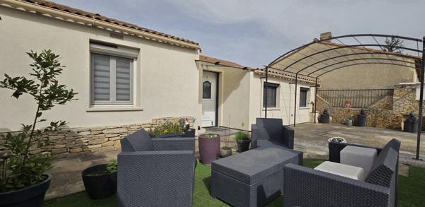 L'Isle-sur-la-Sorgue (84800) L’ISLE SUR LA SORGUE: MAISON PLAIN PIED 104M² - 3 CHAMBRES + BUREAU - TERRAIN 400m²