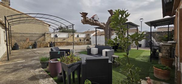 L'Isle-sur-la-Sorgue (84800) L’ISLE SUR LA SORGUE: MAISON PLAIN PIED 104M² - 3 CHAMBRES + BUREAU - TERRAIN 400m²