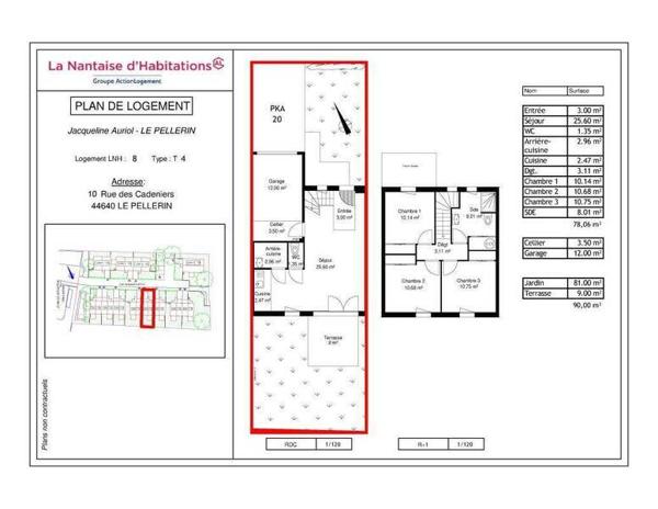 Maison 4 pièces - 44640 Le Pellerin