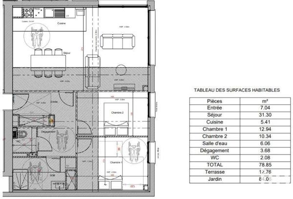 Appartement 3 pièces de 78 m² à Cormeilles-en-Parisis (95240)
