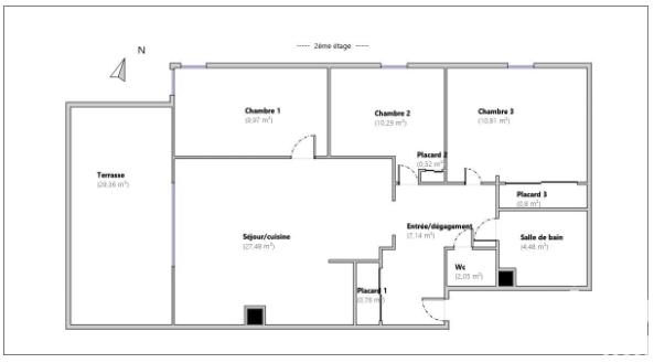 Appartement à vendre 4 pièces 74 m² Villecresnes