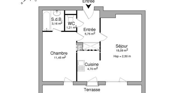 Location Appartement 2 pièces 44.36 m² - Fresnes 94260