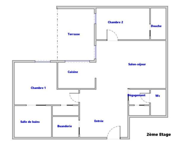 Millau (12100) APPARTEMENT F3 82 M2 AVEC TERRASSE GARAGE PRIVÉ ET ASCENSEUR
