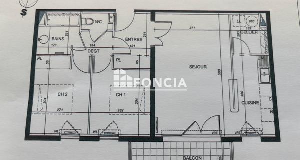 À vendre Appartement 3 pièces 63 m² - Vannes 56000