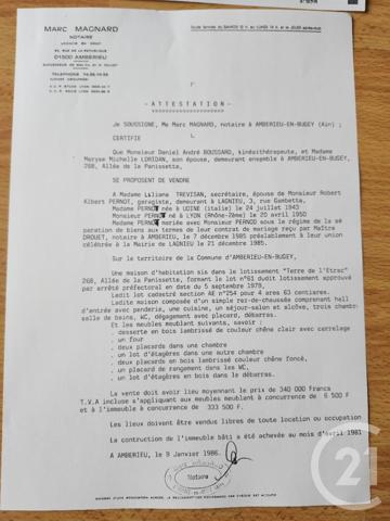 Maison à vendre  5 pièces - 100,20 m2 AMBERIEU EN BUGEY - 01